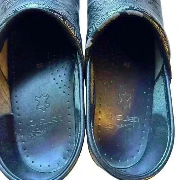 Dansko clogs Patent Leather‎ Silver and Black size 36 - Picture 5 of 10